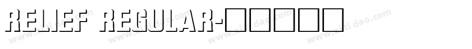 Relief Regular字体转换